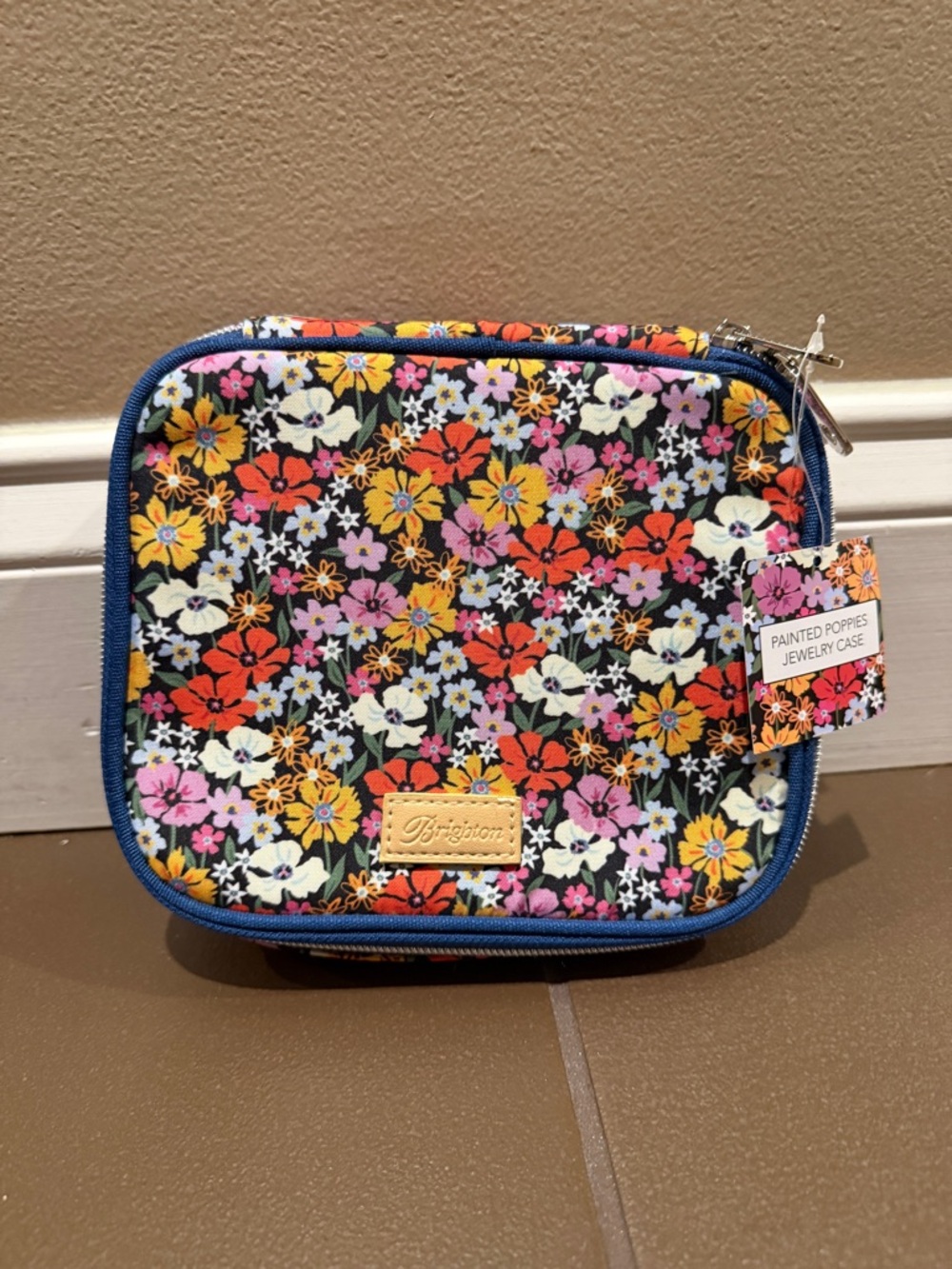 **NEW** Brighton Floral Painted Poppies Jewelry Case
